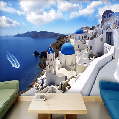 Custom 3D Photo Wallpaper Greece Aegean Mediterranean Large Murals Living Room Bedroom Non-woven Mural Wallpaper De Parede 3D
Custom 3D Photo Wallpaper Greece Aegean Mediterranean Large Murals Living Room Bedroom Non-woven Mural Wallpaper De Parede 3D