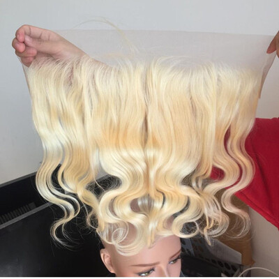 613 Blonde Brazilian Human Hair Body Wave Ear to Ear Full Lace Frontals 13x4 Bleach Blonde Lace Frontal Closure Bleached Knots
613 Blonde Brazilian Human Hair Body Wave Ear to Ear Full Lace Frontals 13x4 Bleach Blonde Lace Frontal Closure Bleached Knots