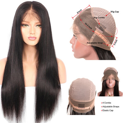 360 Lace Frontal Wigs for Black Women Pre Plucked 150 Density Brazilian Straight Human Hair Wigs with Baby Hair
360 Lace Frontal Wigs for Black Women Pre Plucked 150 Density Brazilian Straight Human Hair Wigs with Baby Hair