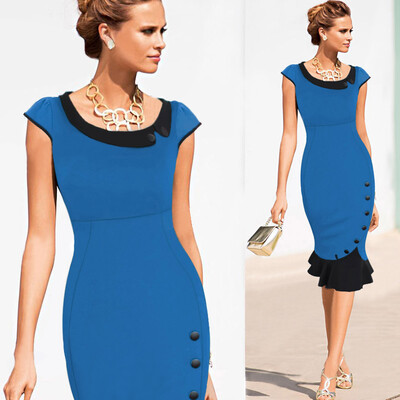 Lovaru ™Mermaid Button 2015 Winter Sleeve red New Vintage dress V neck formal evening party bodycon office Midi dress
Lovaru ™Mermaid Button 2015 Winter Sleeve red New Vintage dress V neck formal evening party bodycon office Midi dress