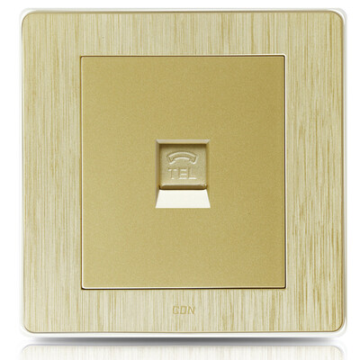 Sidon CDN electrical switch socket DJ-DH brushed gold switch panel wall switch a telephone socket panel
Sidon CDN electrical switch socket DJ-DH brushed gold switch panel wall switch a telephone socket panel