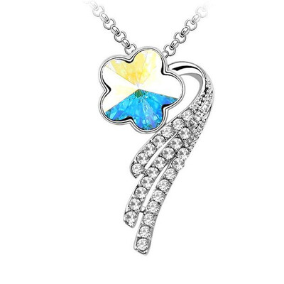 Fashion Flower Necklace For Women Austrian Crystal Trendy Jewelry Necklaces Pendants White Gold Plated 1071
Fashion Flower Necklace For Women Austrian Crystal Trendy Jewelry Necklaces Pendants White Gold Plated 1071