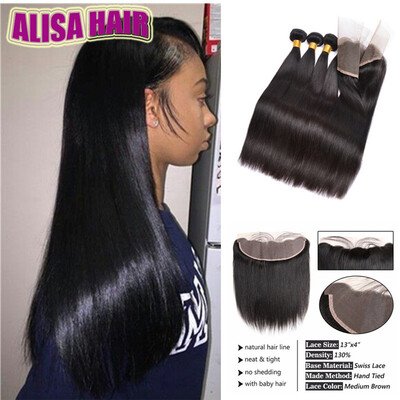 Brazilian Virgin Hair Straight with lace Frontal 4Pcs Ear to Ear Lace Frontal Closure straight Virgin Hair 13x4 Frontal With Bundl
Brazilian Virgin Hair Straight with lace Frontal 4Pcs Ear to Ear Lace Frontal Closure straight Virgin Hair 13x4 Frontal With Bundl