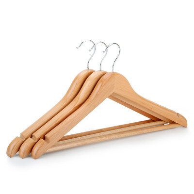 Additives hangers solid wood hangers suits beech wood drying racks non-slip wood color pants pants wide shoulders without clothes drying racks environmentally friendly wooden hangers three YX-0745
Additives hangers solid wood hangers suits beech wood drying racks non-slip wood color pants pants wide shoulders without clothes drying racks environmentally friendly wooden hangers three YX-0745