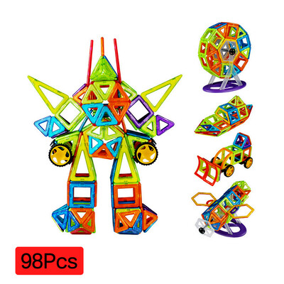New 98pcs Mini Magnetic Designer Construction Set Model & Building Toy Plastic Magnetic Blocks Educational Toys For Kids Gift
New 98pcs Mini Magnetic Designer Construction Set Model & Building Toy Plastic Magnetic Blocks Educational Toys For Kids Gift