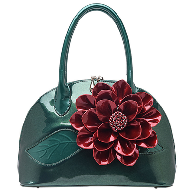 Handbags Handbags Flower Shell Bag Korean Bright Leather Single Shoulder Span
Handbags Handbags Flower Shell Bag Korean Bright Leather Single Shoulder Span