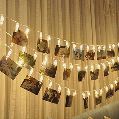 Clips String Lights10ft 20 LED Photo Clip String Lights Wall Room Indoor Outdoor Decoration
Clips String Lights10ft 20 LED Photo Clip String Lights Wall Room Indoor Outdoor Decoration