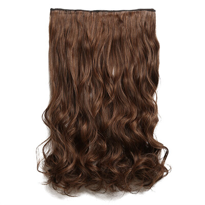 Rhyme 23" Light Brown Full Head One Piece Curly Wave Hair Extensions 5clips Clips in Synthetic Wig Pieces for GirlWoman
Rhyme 23" Light Brown Full Head One Piece Curly Wave Hair Extensions 5clips Clips in Synthetic Wig Pieces for GirlWoman