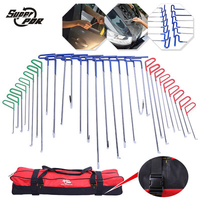 PDR Hook Tools 30 pcs Push Rods Dent Removal Tools Paintless Dent Repair Tools Car Body Repair Kit 13 blue 8 green 9 red
PDR Hook Tools 30 pcs Push Rods Dent Removal Tools Paintless Dent Repair Tools Car Body Repair Kit 13 blue 8 green 9 red
