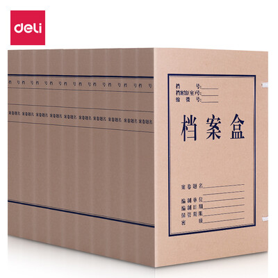 Deli deli 10 A4 acid-free kraft paper file box thickness 30mm data box file box 5610
Deli deli 10 A4 acid-free kraft paper file box thickness 30mm data box file box 5610