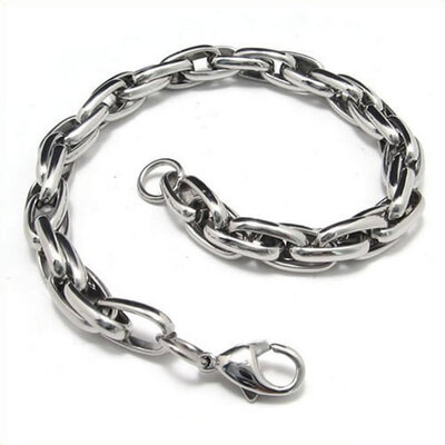 Hpolw Mens silver Stainless Steel Cowboy chain Link Pop jewelry punk style Lobster Clasps Bracelet - Silver - 88 Inch
Hpolw Mens silver Stainless Steel Cowboy chain Link Pop jewelry punk style Lobster Clasps Bracelet - Silver - 88 Inch