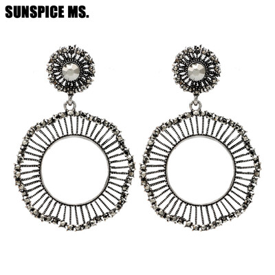 Fashion Bohemia Rhinestone Round Hollow Metal Drop Earrings Antique Gold Color Dangle Earrings Indian Turkish Wedding Jewelry
Fashion Bohemia Rhinestone Round Hollow Metal Drop Earrings Antique Gold Color Dangle Earrings Indian Turkish Wedding Jewelry
