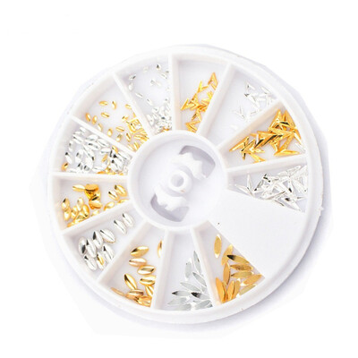 1 Box Gold Silver Rivet Metal Nail Studs Starlight V-shaped Arrow Flakies 3D Manicure Nail Art Decoration Accessory In Wheel
1 Box Gold Silver Rivet Metal Nail Studs Starlight V-shaped Arrow Flakies 3D Manicure Nail Art Decoration Accessory In Wheel