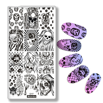 1Pc Halloween Series Celebration Nail Stamping Plate Cute Skull Pattern DIY Nail Art Image Stamp Stamper Manicure Template C17
1Pc Halloween Series Celebration Nail Stamping Plate Cute Skull Pattern DIY Nail Art Image Stamp Stamper Manicure Template C17