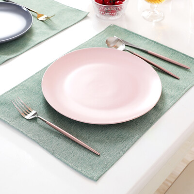 Yuanyuan fabric placemat blue&green linen thickening placemat single piece into the non-slip insulation placemat student meal table mat Western table mat 2 pieces into
Yuanyuan fabric placemat blue&green linen thickening placemat single piece into the non-slip insulation placemat student meal table mat Western table mat 2 pieces into