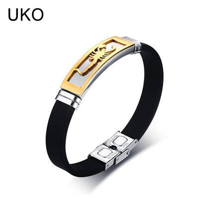 UKO Scorpion Bracelet Men Jewelry Stainless Steel Silicone Chain Souvenirs&gifts for Male 205cm
UKO Scorpion Bracelet Men Jewelry Stainless Steel Silicone Chain Souvenirs&gifts for Male 205cm