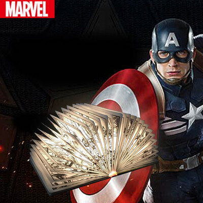 MARVEL Captain America Creative Book Lamp USB Charging DuPont Paper Retro Style Creative Gift Home Ambient Light
MARVEL Captain America Creative Book Lamp USB Charging DuPont Paper Retro Style Creative Gift Home Ambient Light