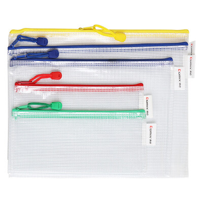 Coix Waterproof mesh zipper bag file bag information bag EA564 combination of five pieces A4 A4 A5 B5 notes
Coix Waterproof mesh zipper bag file bag information bag EA564 combination of five pieces A4 A4 A5 B5 notes