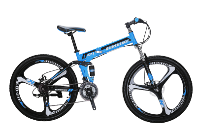 Eurobike 26" Folding Mountain Bike Shimano 21 Speed Disc brake Bicycle Full Suspension MTB Foldable Mag Wheels BlueRedArmy Green
Eurobike 26" Folding Mountain Bike Shimano 21 Speed Disc brake Bicycle Full Suspension MTB Foldable Mag Wheels BlueRedArmy Green