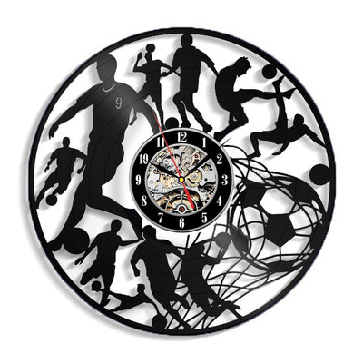 Vinyl Record Wall Clock Football Creative Design Art Home Decor Ideas Best Gift for Football Fans
Vinyl Record Wall Clock Football Creative Design Art Home Decor Ideas Best Gift for Football Fans