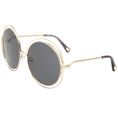 CHLOE female models sunglasses light gold frame dark gray lens glasses sunglasses CE114SD 731 62mm
CHLOE female models sunglasses light gold frame dark gray lens glasses sunglasses CE114SD 731 62mm