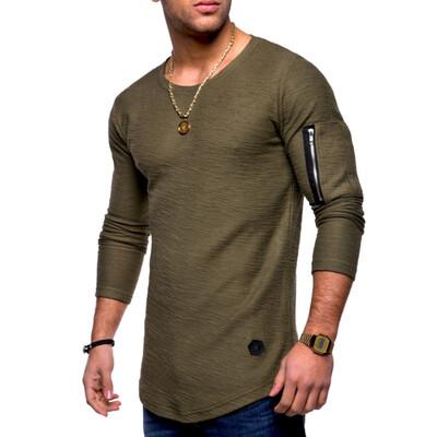 New Fashion Men Long Sleeved T-shirt Slim Fit Male Sports Tshirt Solid Color Round Neck Tee Shirts Mens Top Clothing
New Fashion Men Long Sleeved T-shirt Slim Fit Male Sports Tshirt Solid Color Round Neck Tee Shirts Mens Top Clothing