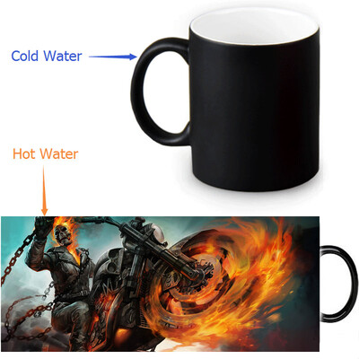 GHOST RIDER 350ml12oz Heat Reveal Mug Color Change Coffee Cup Sensitive Morphing Mugs Magic Mug Milk Tea Cups
GHOST RIDER 350ml12oz Heat Reveal Mug Color Change Coffee Cup Sensitive Morphing Mugs Magic Mug Milk Tea Cups