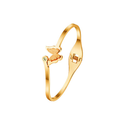 New Butterfly Bracelet Promotion Korean Butterfly Sand Diamond 18K Rose Gold Bracelet Titanium Steel Lady Bracelet
New Butterfly Bracelet Promotion Korean Butterfly Sand Diamond 18K Rose Gold Bracelet Titanium Steel Lady Bracelet