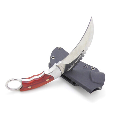 Masalong Moltres Outdoor Survival Claw Tactical Double edged sharp Fixed Blade Knife With Sheath
Masalong Moltres Outdoor Survival Claw Tactical Double edged sharp Fixed Blade Knife With Sheath