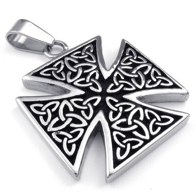 Hpolw Mens Stainless Steel Black Celtic Knot Pendant Jeweller Silver Cross Necklace18-26 inch Chain
Hpolw Mens Stainless Steel Black Celtic Knot Pendant Jeweller Silver Cross Necklace18-26 inch Chain
