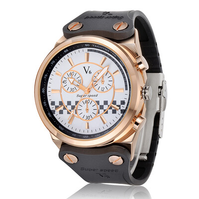 V6 Brand Relojes Masculino Wristwatch Mens Casual Quartz Watch Men Military Watches Sport Leather Wristwatch Hours Clock V0252B
V6 Brand Relojes Masculino Wristwatch Mens Casual Quartz Watch Men Military Watches Sport Leather Wristwatch Hours Clock V0252B