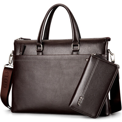 Golf GOLF fine first layer of leather men&39s bag business briefcase large-capacity men&39s handbag package package T599102 brown
Golf GOLF fine first layer of leather men&39s bag business briefcase large-capacity men&39s handbag package package T599102 brown