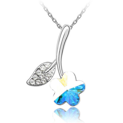 Flower Crystal from Austrian Women High Quality Necklace Pendant Fashion Jewelry Valentines Day Gift 3752
Flower Crystal from Austrian Women High Quality Necklace Pendant Fashion Jewelry Valentines Day Gift 3752