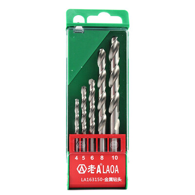 LAOA Titanium Twist Drill Multifunction Electric Drill Bit Metal Bit Set 5 Piece LA163150
LAOA Titanium Twist Drill Multifunction Electric Drill Bit Metal Bit Set 5 Piece LA163150