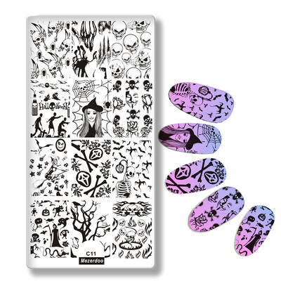 Halloween Rectangle Manicure Stamp Template 126cm Spider Web Skeleton Designs Nail Art Image Plate Celebration Mezerdoo C11
Halloween Rectangle Manicure Stamp Template 126cm Spider Web Skeleton Designs Nail Art Image Plate Celebration Mezerdoo C11