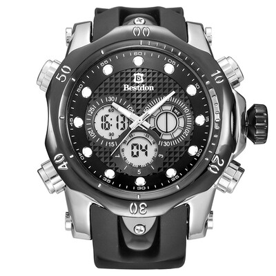 BESTDON BD5515G Mens Quartz & LED Electronics Dual Time Display Wrist Watch BlackSilver
BESTDON BD5515G Mens Quartz & LED Electronics Dual Time Display Wrist Watch BlackSilver