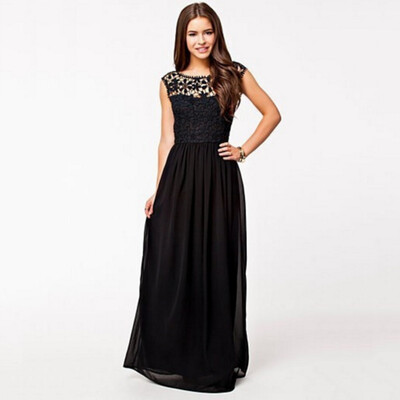 Buenos Ninos Women Summer Sleeveless Crochet Sexy Lace Chiffon Maxi Dress Vestidos
Buenos Ninos Women Summer Sleeveless Crochet Sexy Lace Chiffon Maxi Dress Vestidos