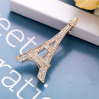Fashion Women Tower Brooch Pin Eiffel Badge Corsag Party Jewelry Gold Color Rhinestone Brooches Broches Ladies Lapel Scarf Pins
Fashion Women Tower Brooch Pin Eiffel Badge Corsag Party Jewelry Gold Color Rhinestone Brooches Broches Ladies Lapel Scarf Pins