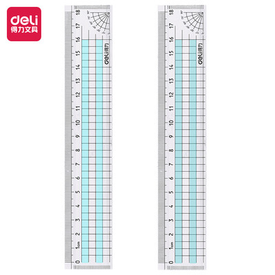 Deli deli 18cm office student multi-function drawing drawing scale plastic ruler 71995
Deli deli 18cm office student multi-function drawing drawing scale plastic ruler 71995