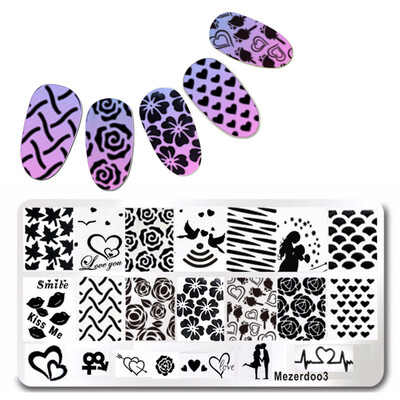 DIY Valentine Gift Heart Love Designs Rose Rectangle Stamping Plate Code Opera Mask Jewelry Plant Nail Art Image Plate Mezerdoo3
DIY Valentine Gift Heart Love Designs Rose Rectangle Stamping Plate Code Opera Mask Jewelry Plant Nail Art Image Plate Mezerdoo3