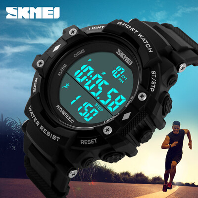 Pedometer Reloj Hombre Sports Watch Men LED Digit Clock Dive Military Wrist watch Relogio Masculino
Pedometer Reloj Hombre Sports Watch Men LED Digit Clock Dive Military Wrist watch Relogio Masculino