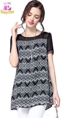 L XL XXL 3XL 4XL 5XL plus size chiffon elegant summer 2018 blouse women short sleeve large size vintage black&white print
L XL XXL 3XL 4XL 5XL plus size chiffon elegant summer 2018 blouse women short sleeve large size vintage black&white print