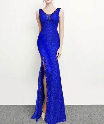 Evening dress autumn split fork drill Slim fishtail long dress female banquet fashion host was thin
Evening dress autumn split fork drill Slim fishtail long dress female banquet fashion host was thin