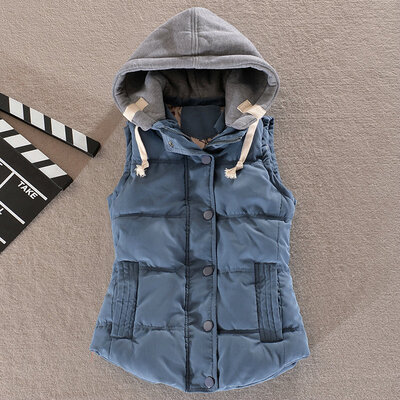 New Spring Winter Solid Women Plus Size Slim Vest Women Parkas Cotton Jacket Sleeveless Hooded Casual Colete Jacket
New Spring Winter Solid Women Plus Size Slim Vest Women Parkas Cotton Jacket Sleeveless Hooded Casual Colete Jacket