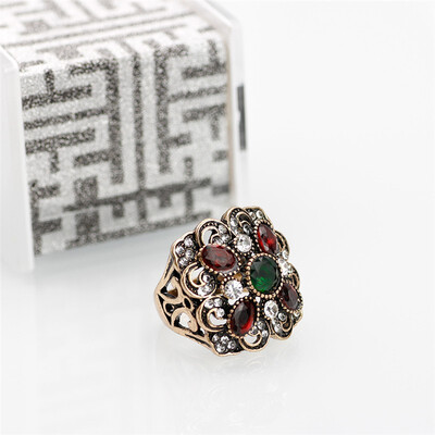Turkish Square Crystal Ethnic Wedding Rings For Women Antique Gold Color Boho Flower Design Full Rhinestone Ring Jewelry Gifts
Turkish Square Crystal Ethnic Wedding Rings For Women Antique Gold Color Boho Flower Design Full Rhinestone Ring Jewelry Gifts