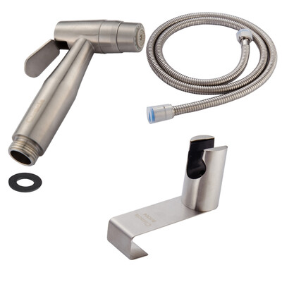 stainless steel brushed nickle double water mode bidet sprayer shattaf hand held shower for toilet washing
stainless steel brushed nickle double water mode bidet sprayer shattaf hand held shower for toilet washing