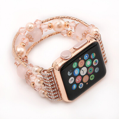 High Quality Agate Wood Creative Handwork Women Strap for Iwatch 38mm Replacement female Band for Apple Watch series 3 2 1