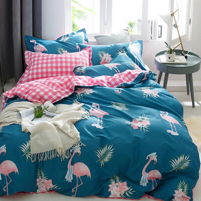 Jiuzhou deer kit home textile cotton bedding twill print four-piece linen quilt cover flamingo 1518 m bed 200230cm
Jiuzhou deer kit home textile cotton bedding twill print four-piece linen quilt cover flamingo 1518 m bed 200230cm