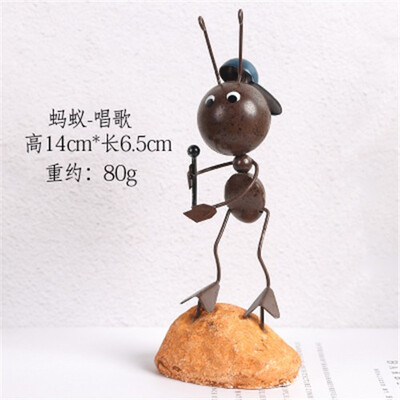 Creative cute iron ant small furnishings home miniature garden accessories living room bookcase home decoration animal crafts
Creative cute iron ant small furnishings home miniature garden accessories living room bookcase home decoration animal crafts