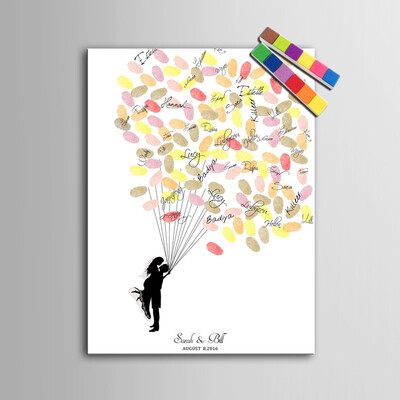 Fingerprint Tree Signature Canvas Painting Couple Wedding Gift Party Gift wedding DIY decoration Party Gift Include 6Ink Colors
Fingerprint Tree Signature Canvas Painting Couple Wedding Gift Party Gift wedding DIY decoration Party Gift Include 6Ink Colors